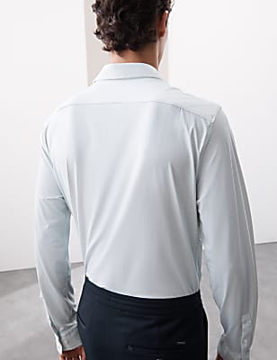 Slim Fit Super Stretch Printed Shirt