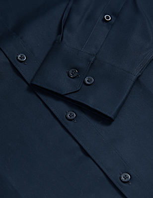 Slim Fit Non Iron Pure Cotton Twill Shirt