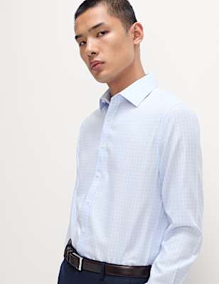 Slim Fit Ultimate Non Iron Cotton Check Shirt