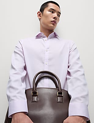 Regular Fit Easy Iron Pure Cotton Textured Shirt