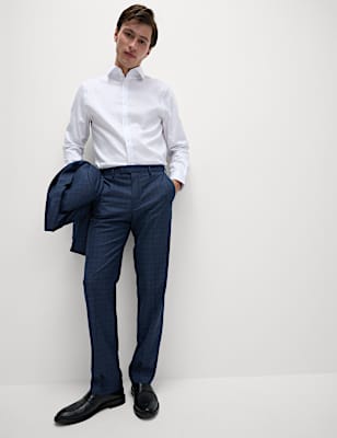 Regular Fit Easy Iron Pure Cotton Textured Shirt