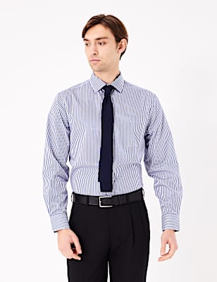 Pure Cotton Regular Fit Striped Shirt
