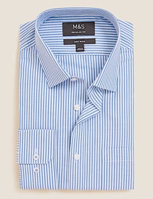 Regular Fit Non Iron Striped Shirt