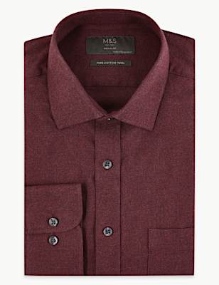 Regular Fit Cotton Twill Shirt