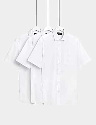 3pk Regular Fit Easy Iron Short Sleeve Shirts