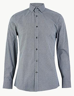 Skinny Fit Bug Print Shirt