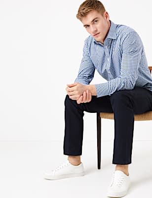 Regular Fit Easy Iron Check Shirt
