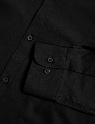 Slim Fit Easy Iron Cotton Blend Shirt