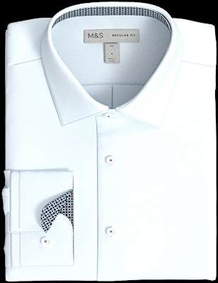 Regular Fit Easy Iron Cotton Blend Shirt