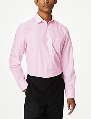 Regular Fit Easy Iron Cotton Blend Shirt