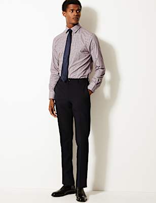 2 Pack Slim Fit Cotton Blend Shirts