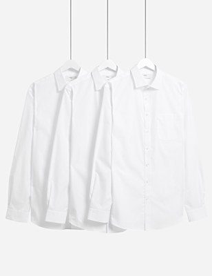 3pk Skinny Fit Easy Iron Shirts