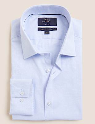 Slim Fit Pure Cotton Weave Shirt
