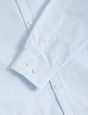 Regular Fit Luxury Linen Blend Weave Shirt