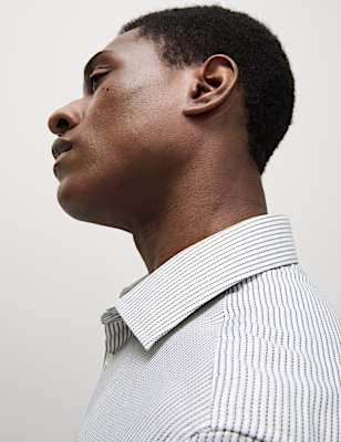 Slim Fit Luxury Cotton Striped Shirt