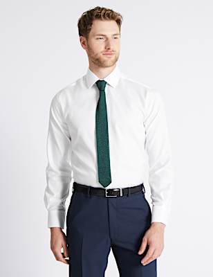 Tailored Fit Pure Cotton Shirt