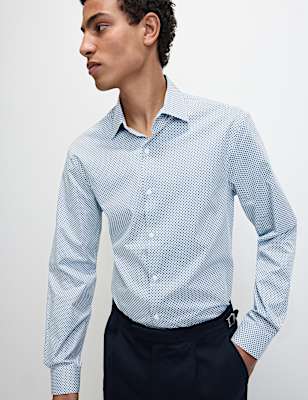 Regular Fit Easy Iron Pure Cotton Shirt