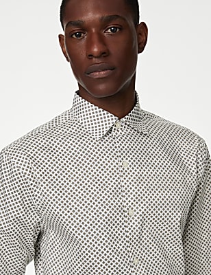 Regular Fit Easy Iron Pure Cotton Shirt