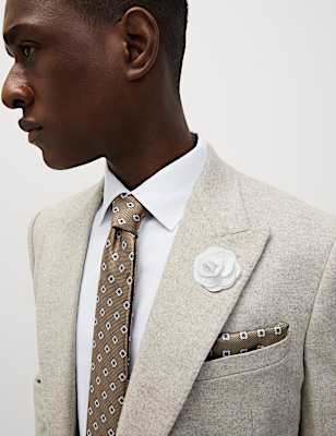 4pc Regular Fit Easy Iron Shirt and Tie Set