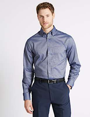 Pure Cotton Regular Fit Oxford Shirt