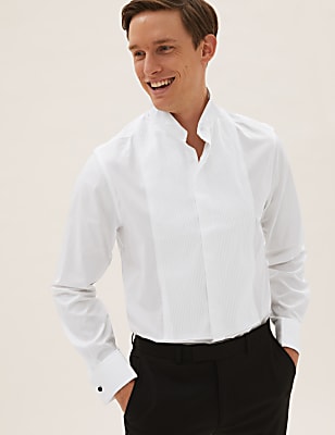 Slim Fit Pure Cotton Dinner Shirt