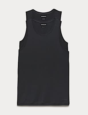 2 Pack Modal Rich 360 Flex Sleeveless Vest