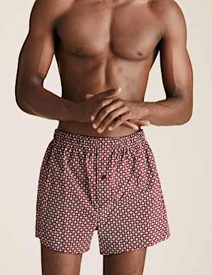 3pk Pure Cotton StayNew&trade; Woven Boxers