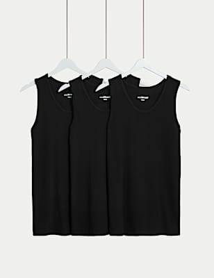 3pk Cotton Rich Cool & Fresh™ Vests