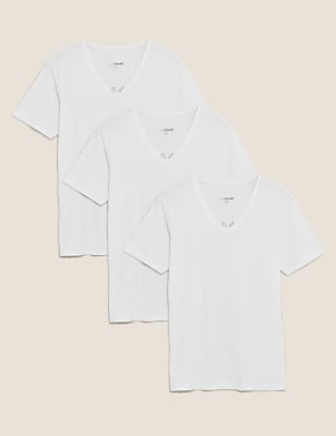 3pk Cool & Fresh™ V-Neck T-Shirt Vests