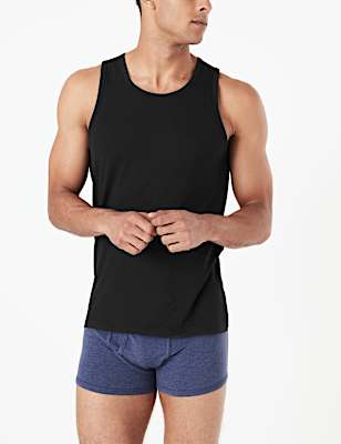 3pk Sleeveless Vests