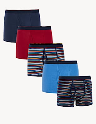 5pk Cotton Rich Cool & Fresh&trade; Trunks