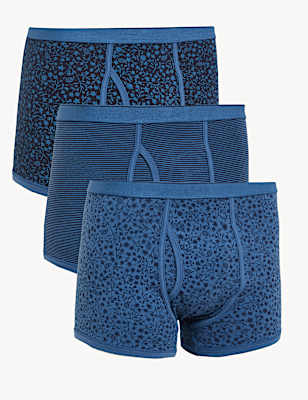 3pk Cotton Stretch Cool & Fresh&trade; Trunks