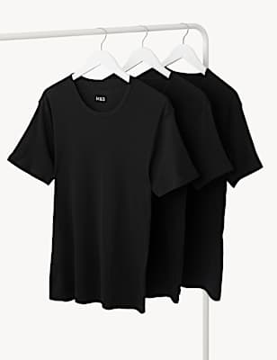 3pk Pure Cotton T-Shirt Vests
