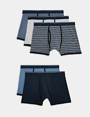 5pk Cotton Blend Cool & Fresh™ Trunks