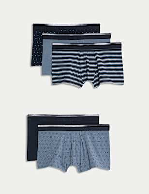 5pk Cool & Fresh&trade; Assorted Pattern Hipsters