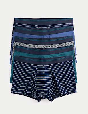 5pk Cotton Stretch Cool & Fresh™ Striped Hipsters