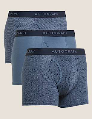 3pk Premium Cotton Supersoft Trunks