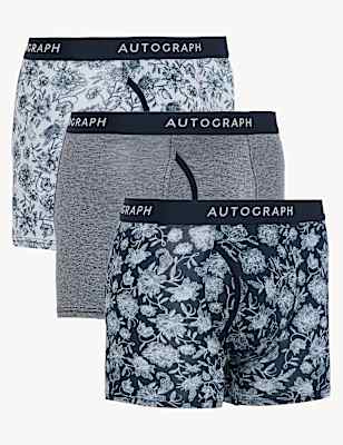 3pk Premium Cotton Assorted Trunks