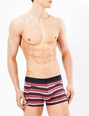 3 Pack Microskin Stripe Hipsters