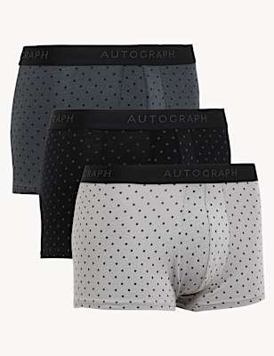 3pk Premium Cotton Polka Dot Hipsters