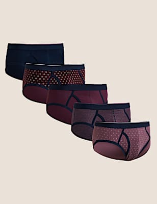 5pk Cotton Stretch Cool & Fresh&trade; Briefs