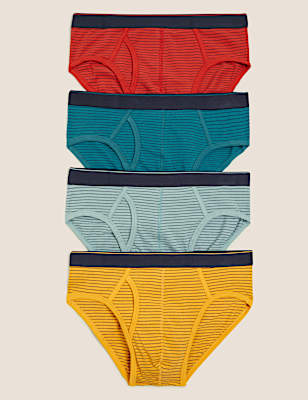 4pk Cotton Stretch Cool & Fresh&trade; Briefs