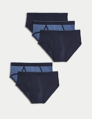 5pk Cotton Stretch Cool & Fresh&trade; Briefs