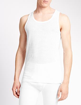 2pk Pure Cotton Sleeveless Vests