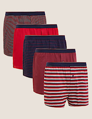 5pk Pure Cotton Cool & Fresh&trade; Jersey Boxers