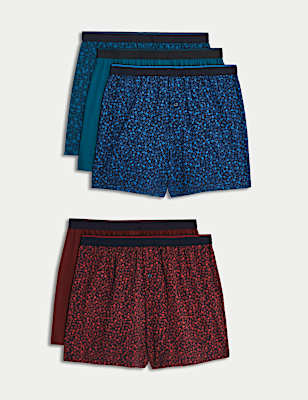 5pk Pure Cotton Cool & Fresh&trade; Jersey Boxers
