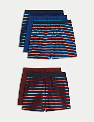 5pk Pure Cotton Cool & Fresh&trade; Jersey Boxers