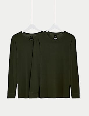 2 Pack Heatgen&trade; Light Thermal Long Sleeve Tops