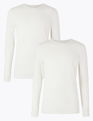 2pk Light Warmth Long Sleeve Thermal Tops