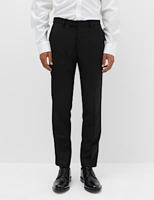 Tailored Fit Textured Suit Trousers